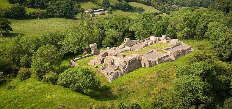 Dolforwyn Castle near Newtown